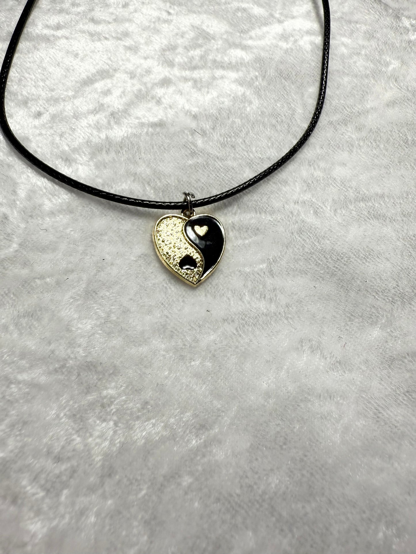 Ying Yang Heart Necklace