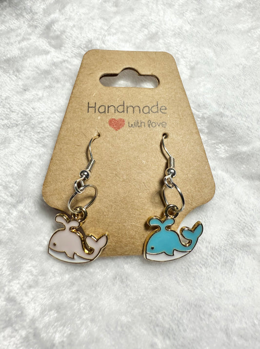 Mini Whales Earrings