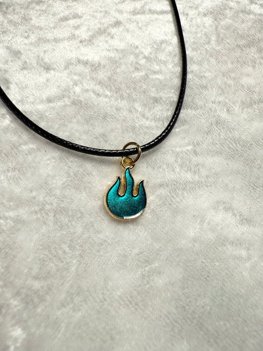 Green Flame Necklace
