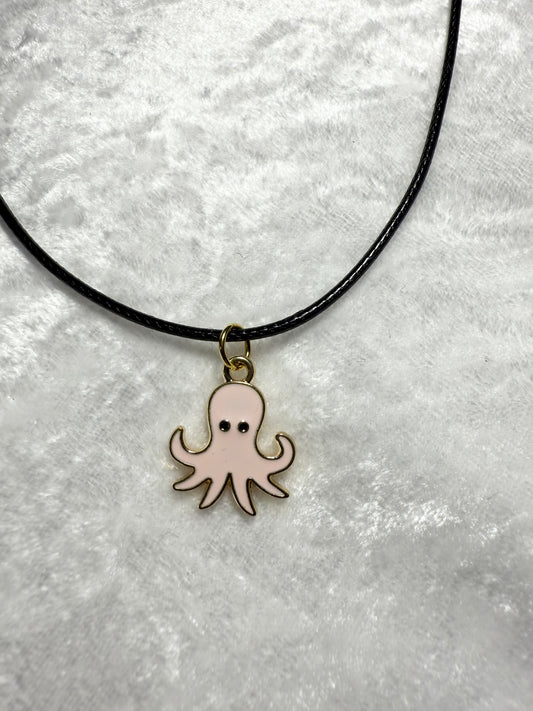 Pink Octopus Necklace
