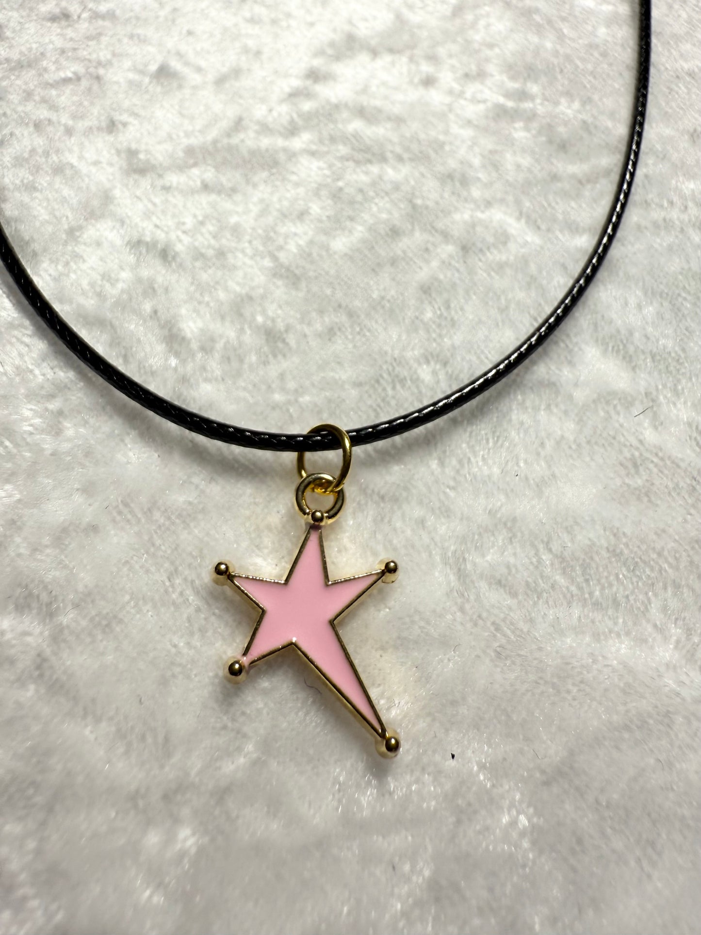 Pink Abstract Heart Necklace