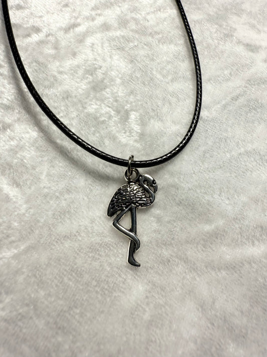 Silver Flamingo Necklace